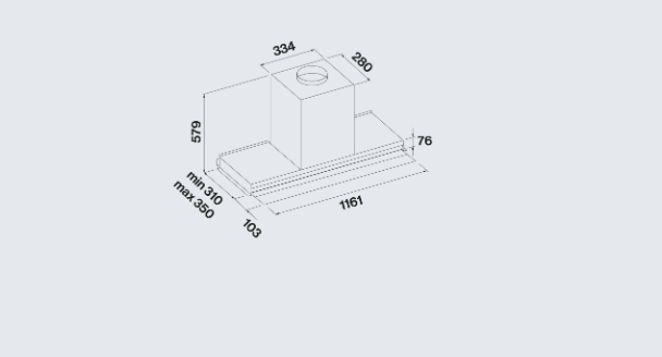 FALMEC VIRGOLA TOUCH NRS 120 B LACK